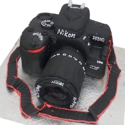 "Designer Nikon Camera Fondant Cake -3 Kg (Cake World) - Click here to View more details about this Product
